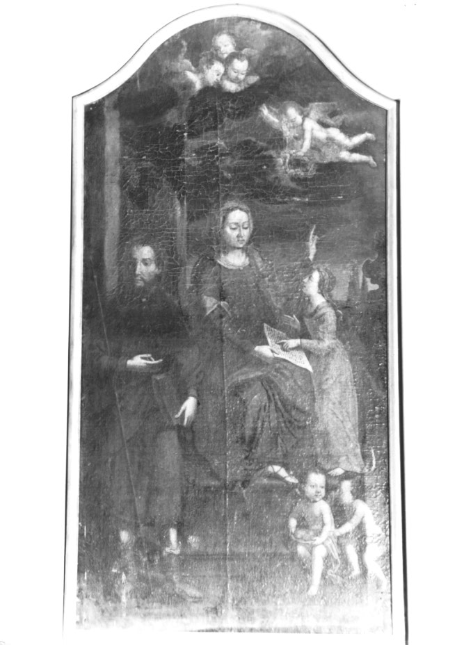 Sant'Anna insegna a leggere alla Madonna bambina (dipinto) - ambito Italia nord-orientale (sec. XVIII)