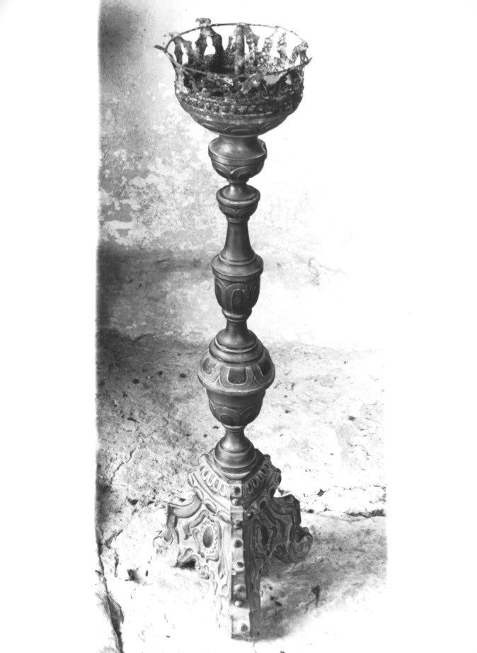 candeliere d'altare - ambito Italia nord-orientale (sec. XVIII)