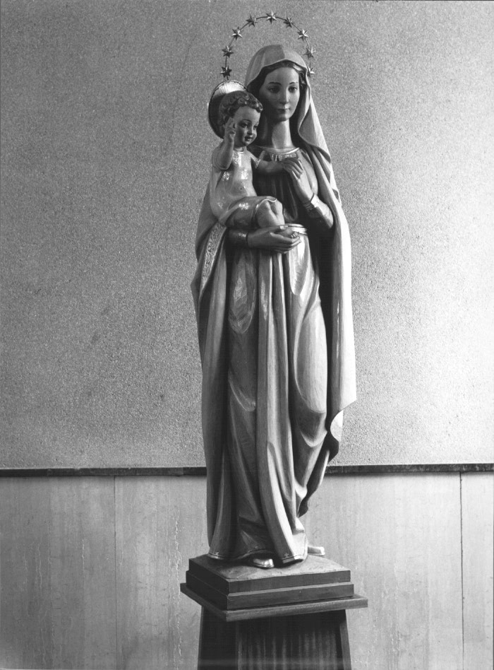 Madonna con bambino (statua) - ambito Italia nord-orientale (sec. XX)