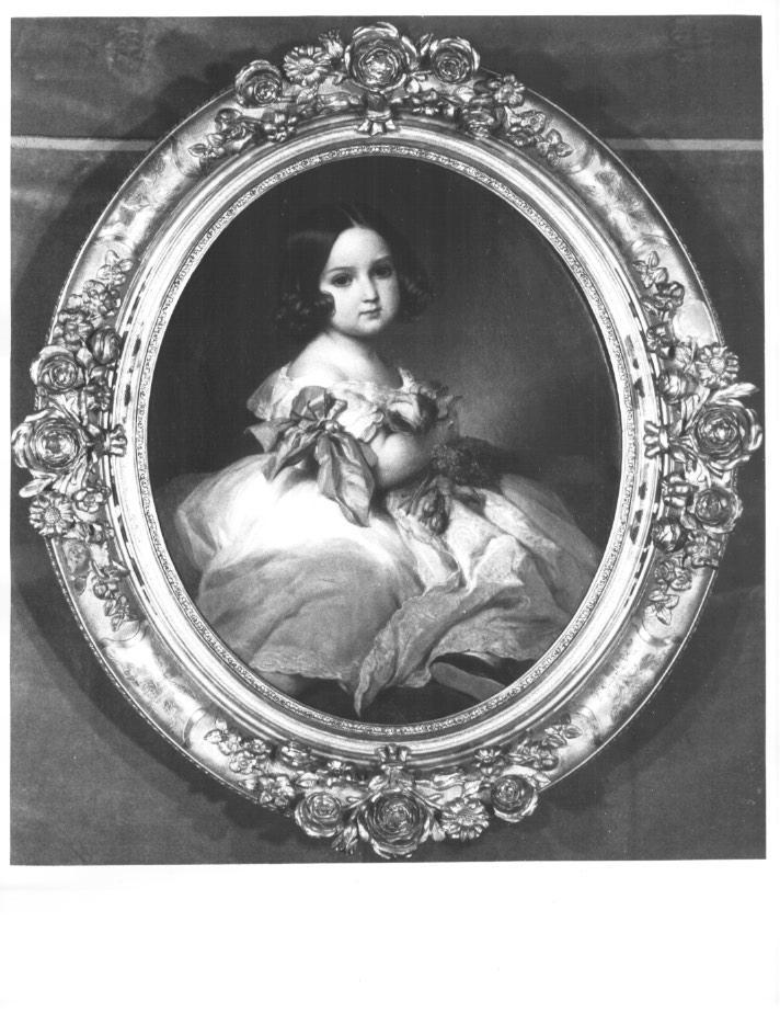 ritratto della principessa Carlotta del Belgio da bambina (dipinto, opera isolata) di Winterhalter Franz Xavier (sec. XIX)