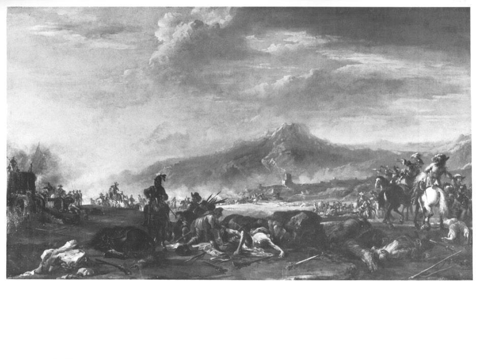 campo di battaglia (dipinto) - ambito europeo (seconda metà sec. XIX)