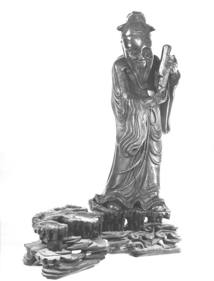 Figura maschile (statuetta, elemento d'insieme) - ambito europeo (metà sec. XIX)
