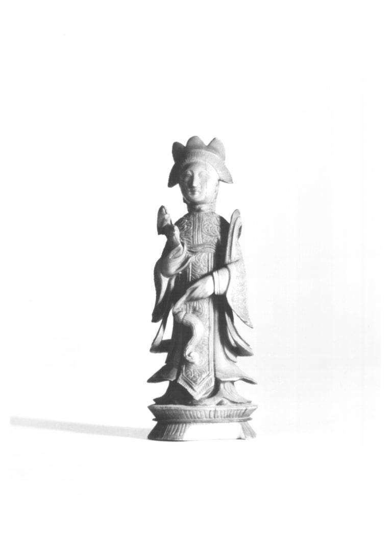 Figura femminile (statuetta, elemento d'insieme) - ambito europeo (metà sec. XIX)