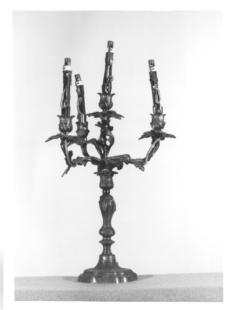 candelabro - ambito europeo (seconda metà sec. XIX)