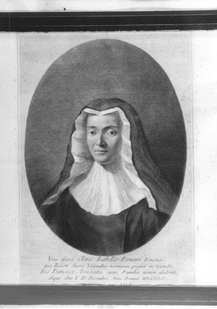 Beata Clara Isabella Fornari (stampa) di Pitteri Marco Alvise (sec. XVIII)