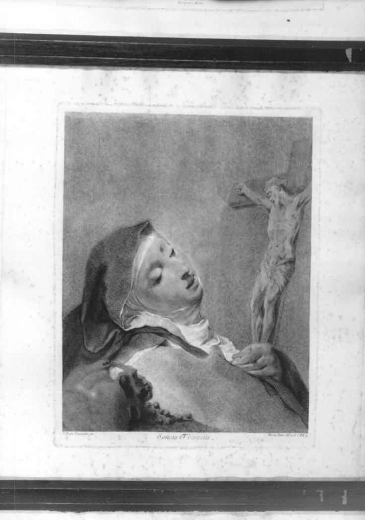 Santa Teresa d'Avila (stampa) di Pitteri Marco Alvise, Piazzetta Giovanni Battista (sec. XVIII)
