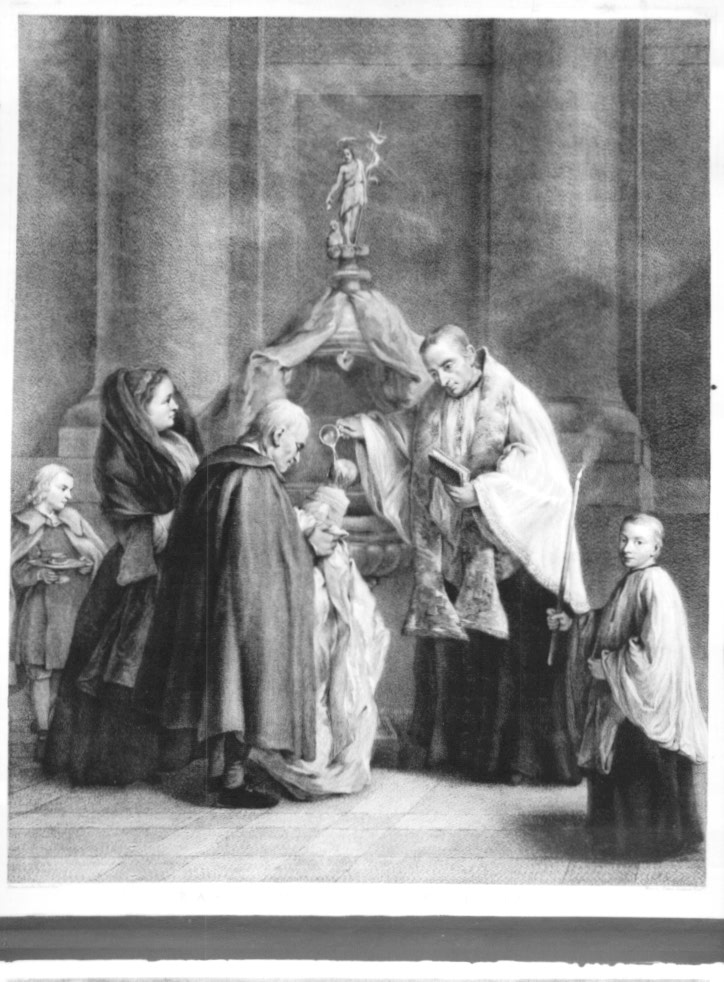 Battesimo (stampa) di Pitteri Marco Alvise, Longhi Pietro (sec. XVIII)