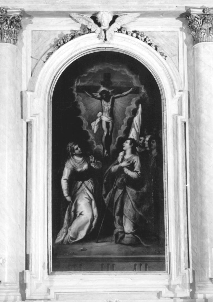 Cristo Crocifisso con Sant'Orsola e Beata (dipinto) - ambito friulano (sec. XVII)