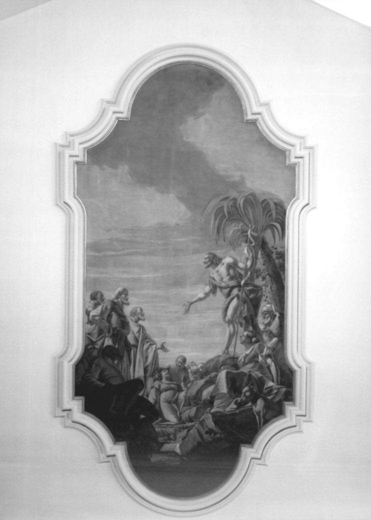 San Giovanni Battista predica nel deserto (dipinto) - ambito friulano (sec. XVIII)