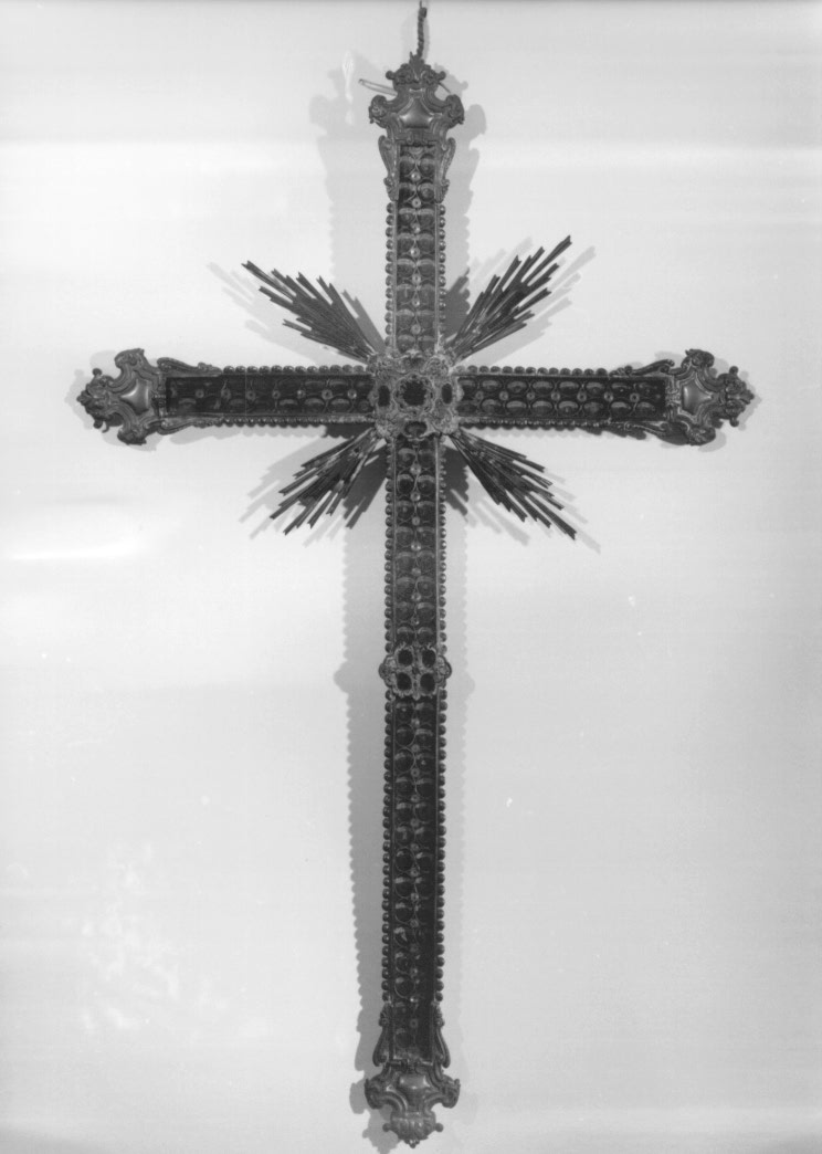 reliquiario - a croce - ambito friulano (sec. XVIII)