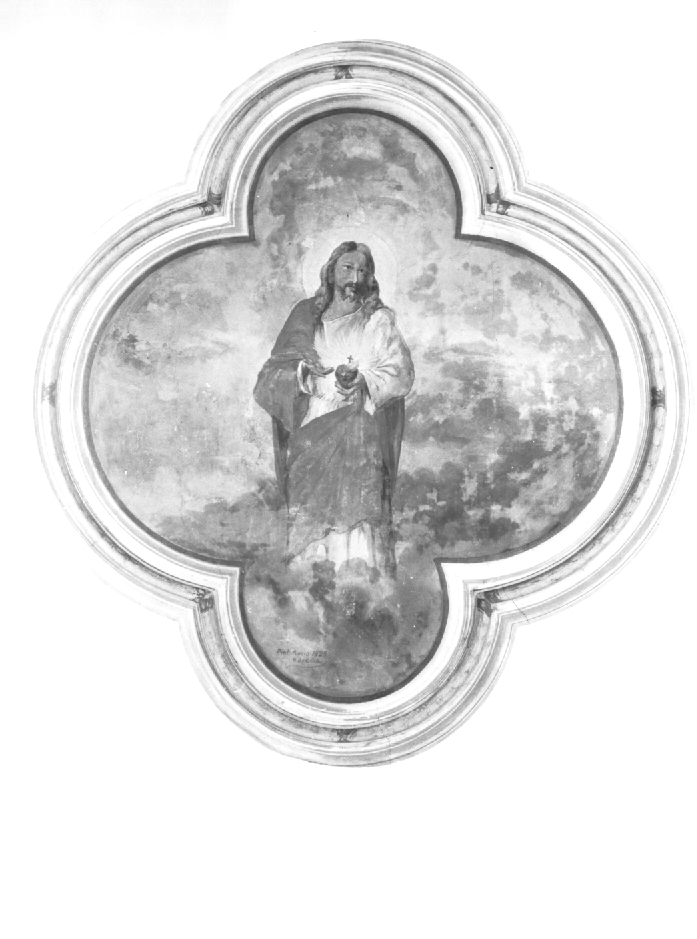 Sacro Cuore di Gesù (dipinto) di De Cillia Enrico (sec. XX)