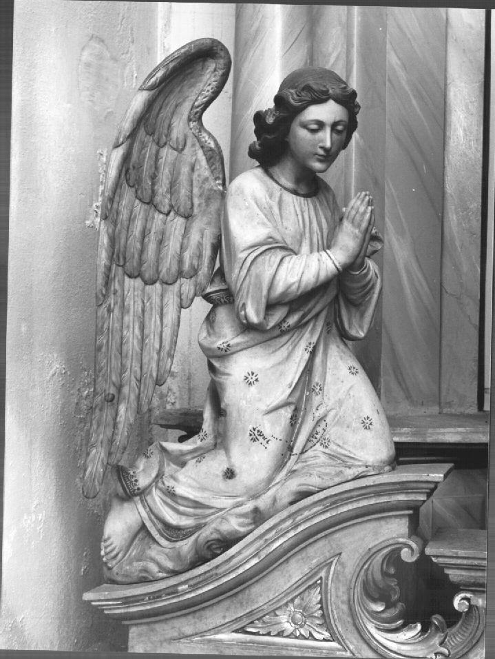 angelo adorante (statua) di Perathoner Ferdinand (e aiuti) (prima metà sec. XX)