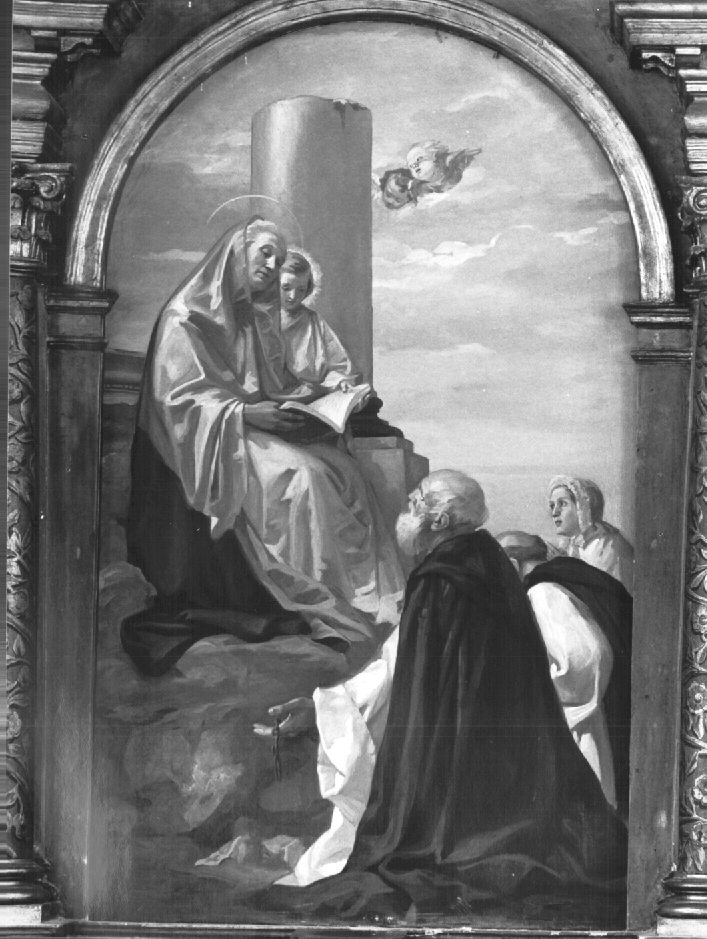 Maria Vergine Bambina e Sant'Anna con santi domenicani (pala d'altare) - ambito Italia nord-orientale (sec. XX)