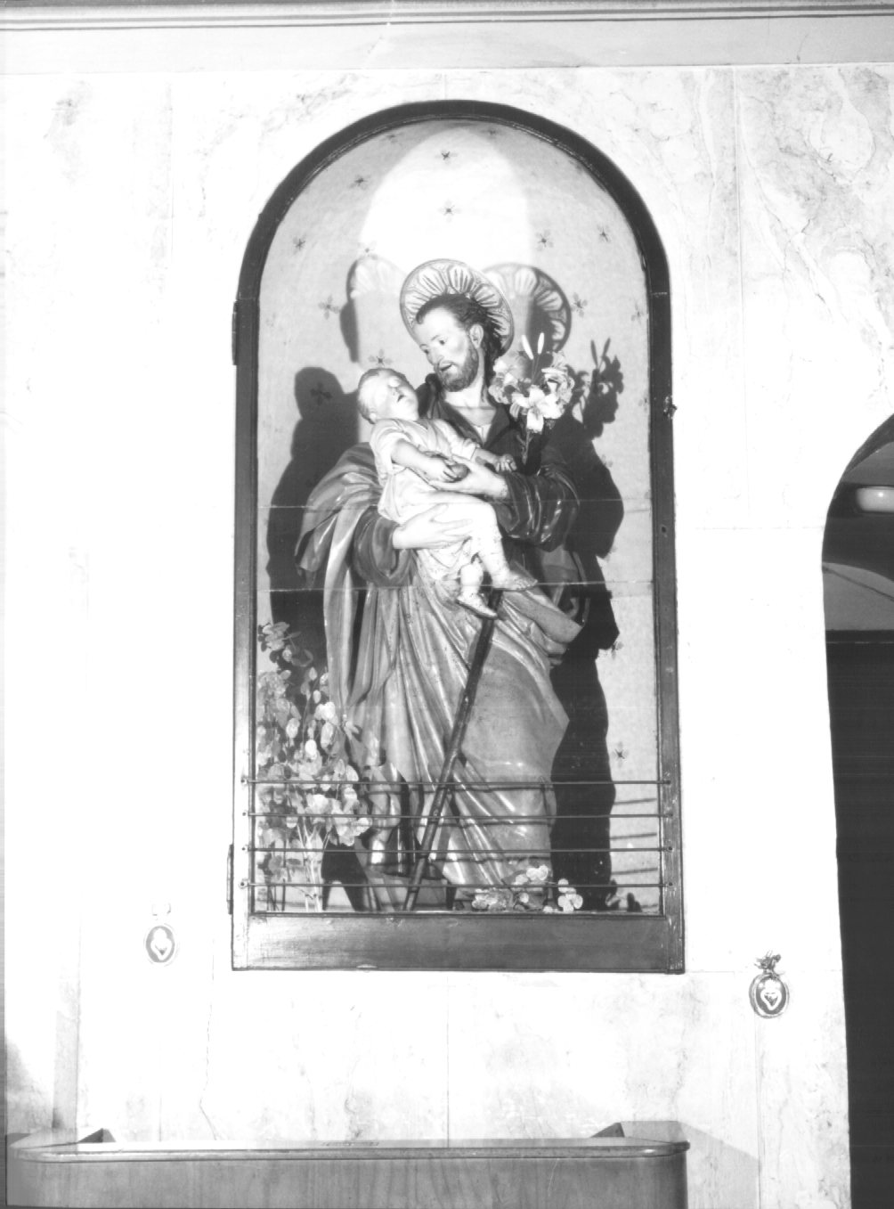 San Giuseppe e Gesù Bambino (statua) - ambito Italia nord-orientale (sec. XIX)