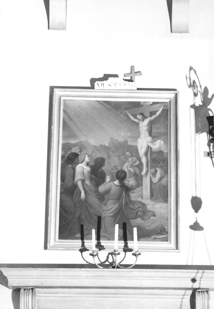 Stazione XII: Gesù innalzato e morto in croce (Via Crucis, elemento d'insieme) - ambito Italia nord-orientale (sec. XIX)