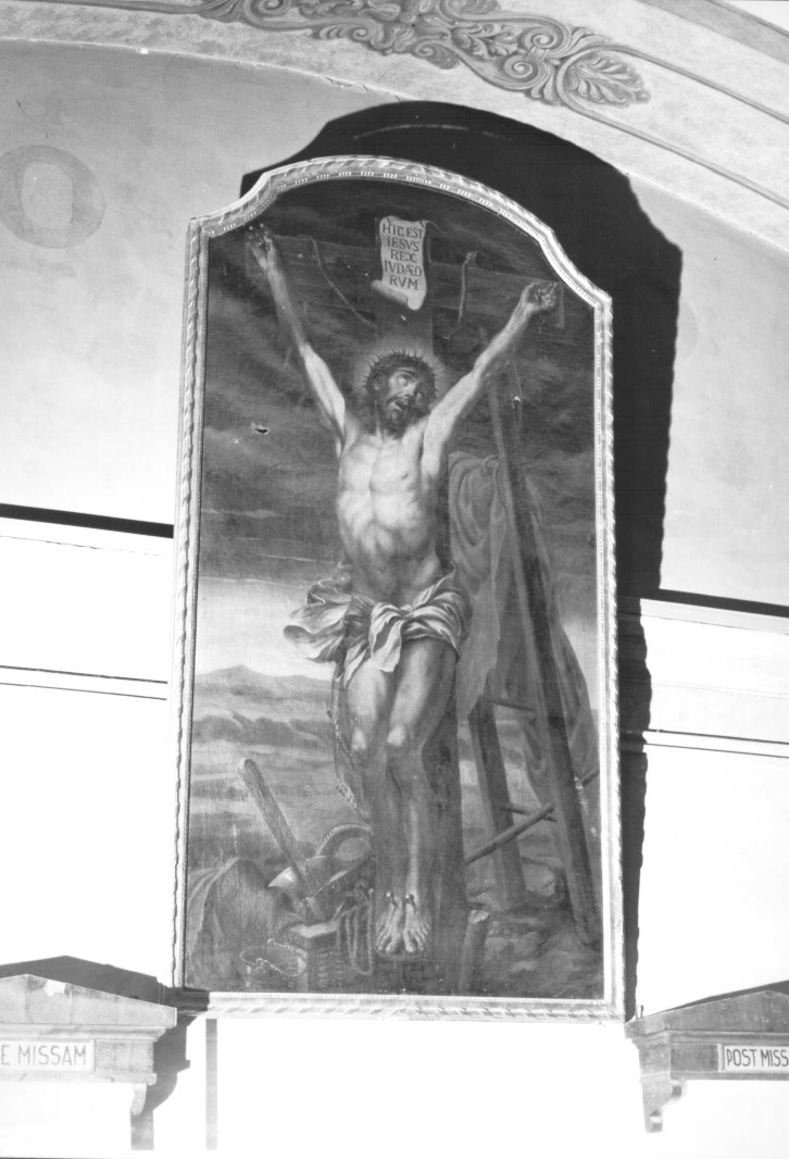 Cristo crocifisso (dipinto) - ambito Italia nord-orientale (fine/inizio secc. XVII/ XVIII)