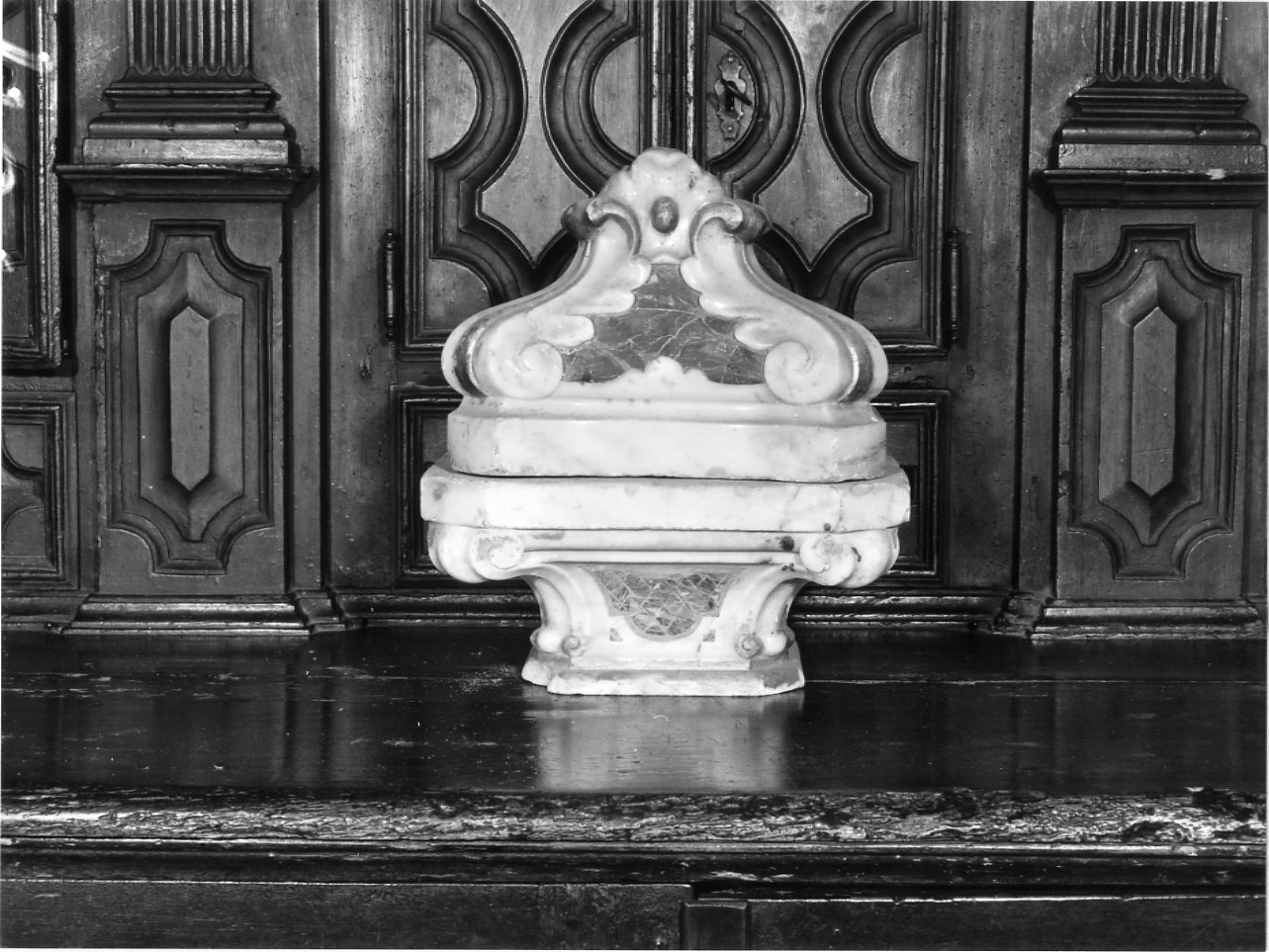 alzata di tabernacolo, pendant - bottega ligure (sec. XVIII)