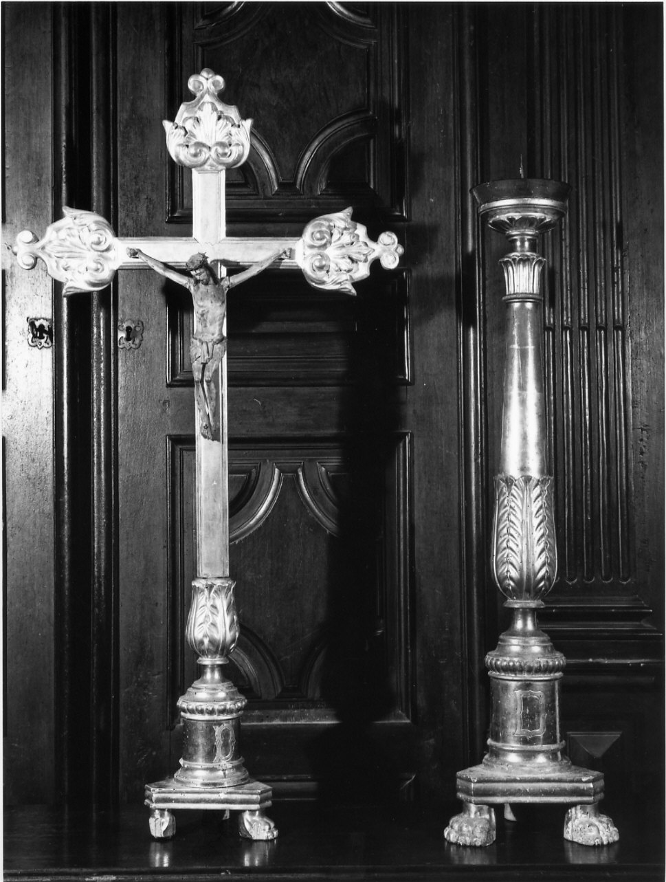 croce d'altare, pendant - bottega ligure (seconda metà sec. XIX)