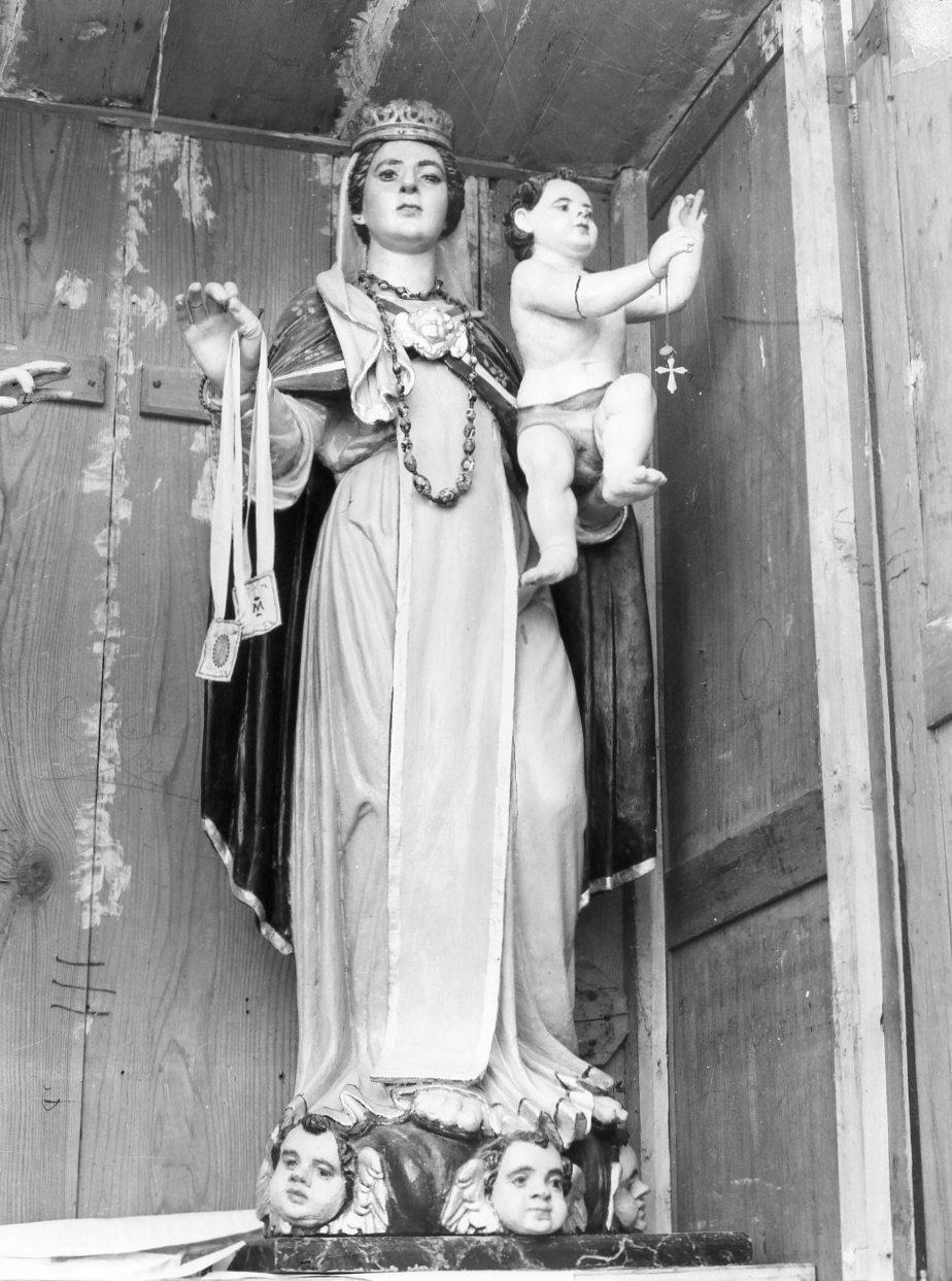 Madonna del Carmelo (statua, opera isolata) - bottega ligure (fine sec. XIX)
