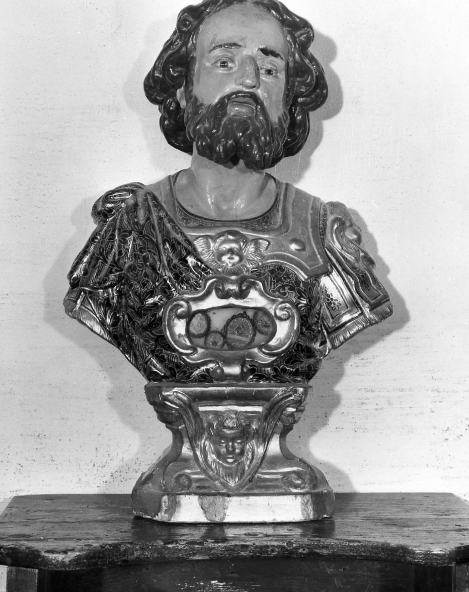 reliquiario - a busto, coppia - bottega italiana (sec. XVIII)