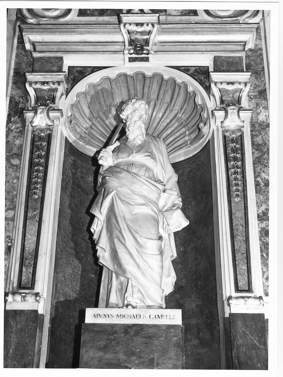 San Pietro Apostolo/ San Paolo Apostolo (statua, coppia) di Carrara Bartolomeo (secondo quarto sec. XIX)