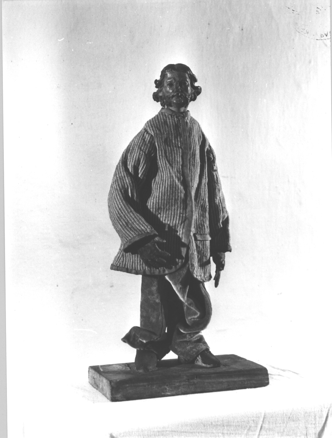 contadino (statuetta di presepio, elemento d'insieme) di Maragliano Anton Maria (maniera) (secc. XVII/ XX)