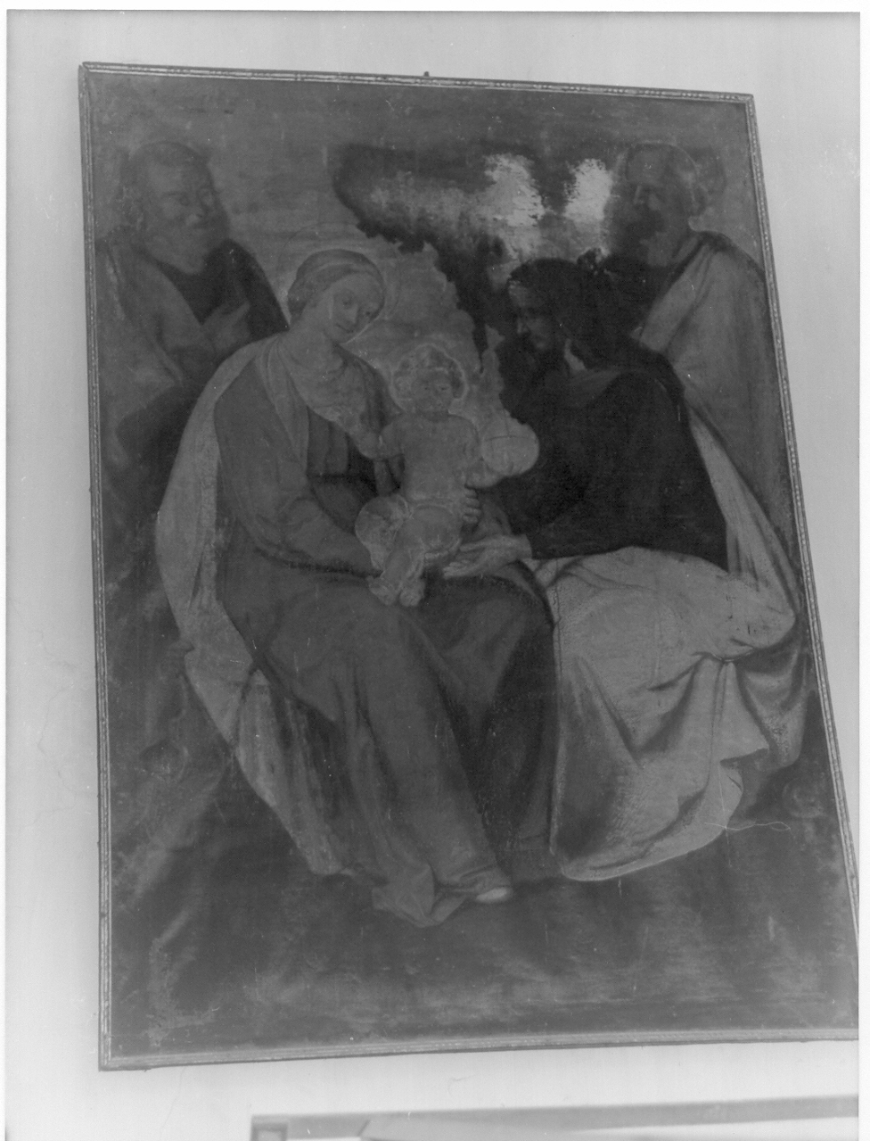 Sacra Famiglia con Sant'Anna e San Gioacchino (dipinto, opera isolata) - ambito ligure (sec. XVIII)