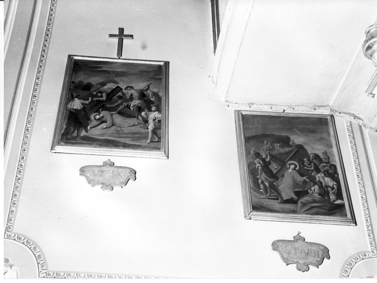 Cristo consola le pie donne (dipinto, elemento d'insieme) - ambito ligure (sec. XVIII)
