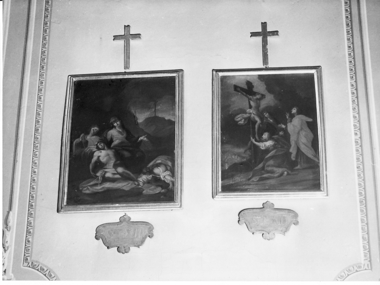 Cristo crocifisso (dipinto, elemento d'insieme) - ambito ligure (sec. XVIII)