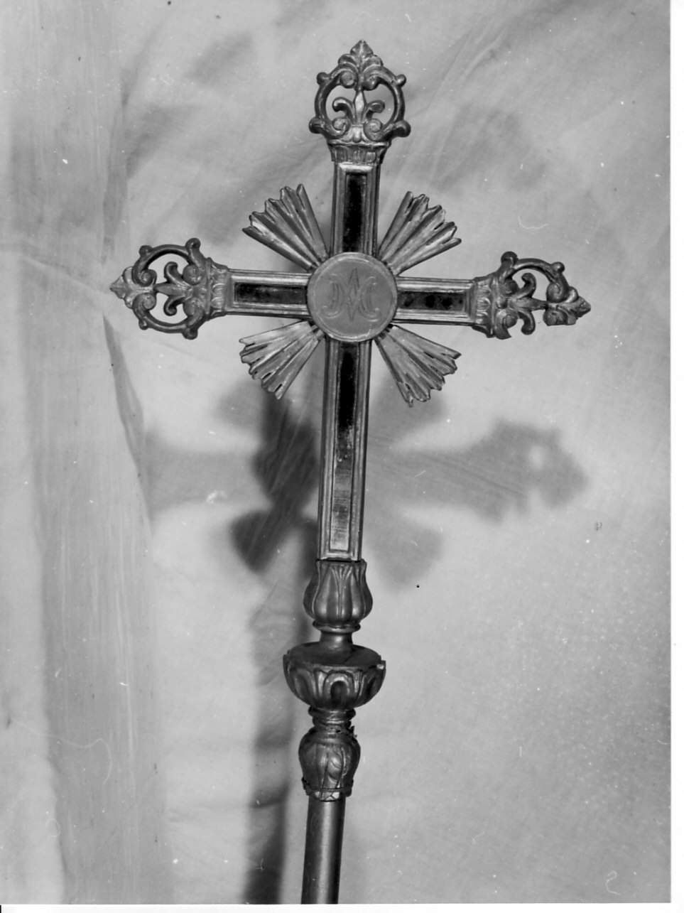 croce processionale, opera isolata - bottega ligure (seconda metà sec. XIX)