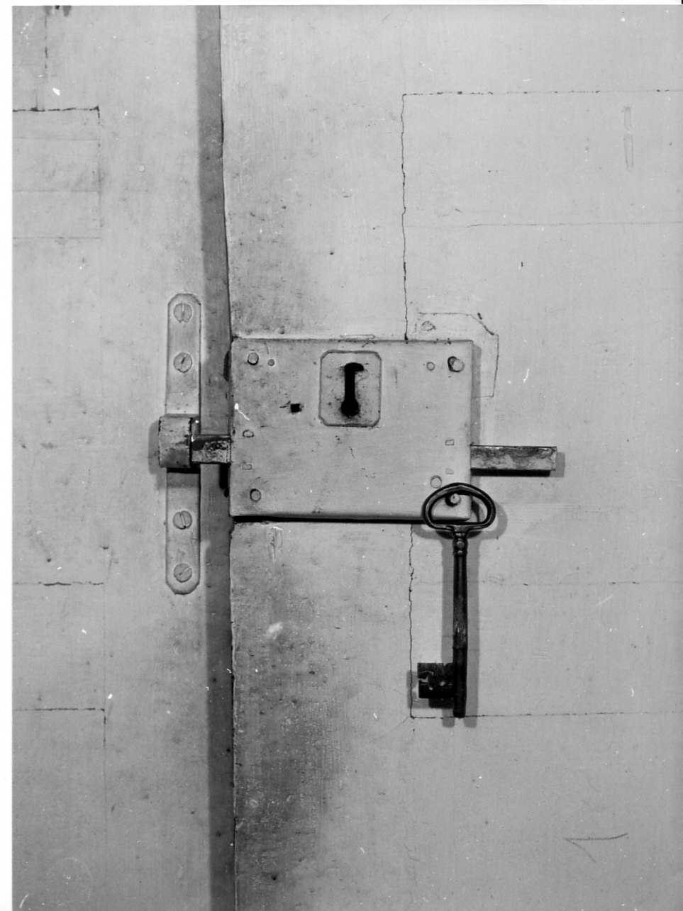 serratura, opera isolata - bottega ligure (sec. XVIII)