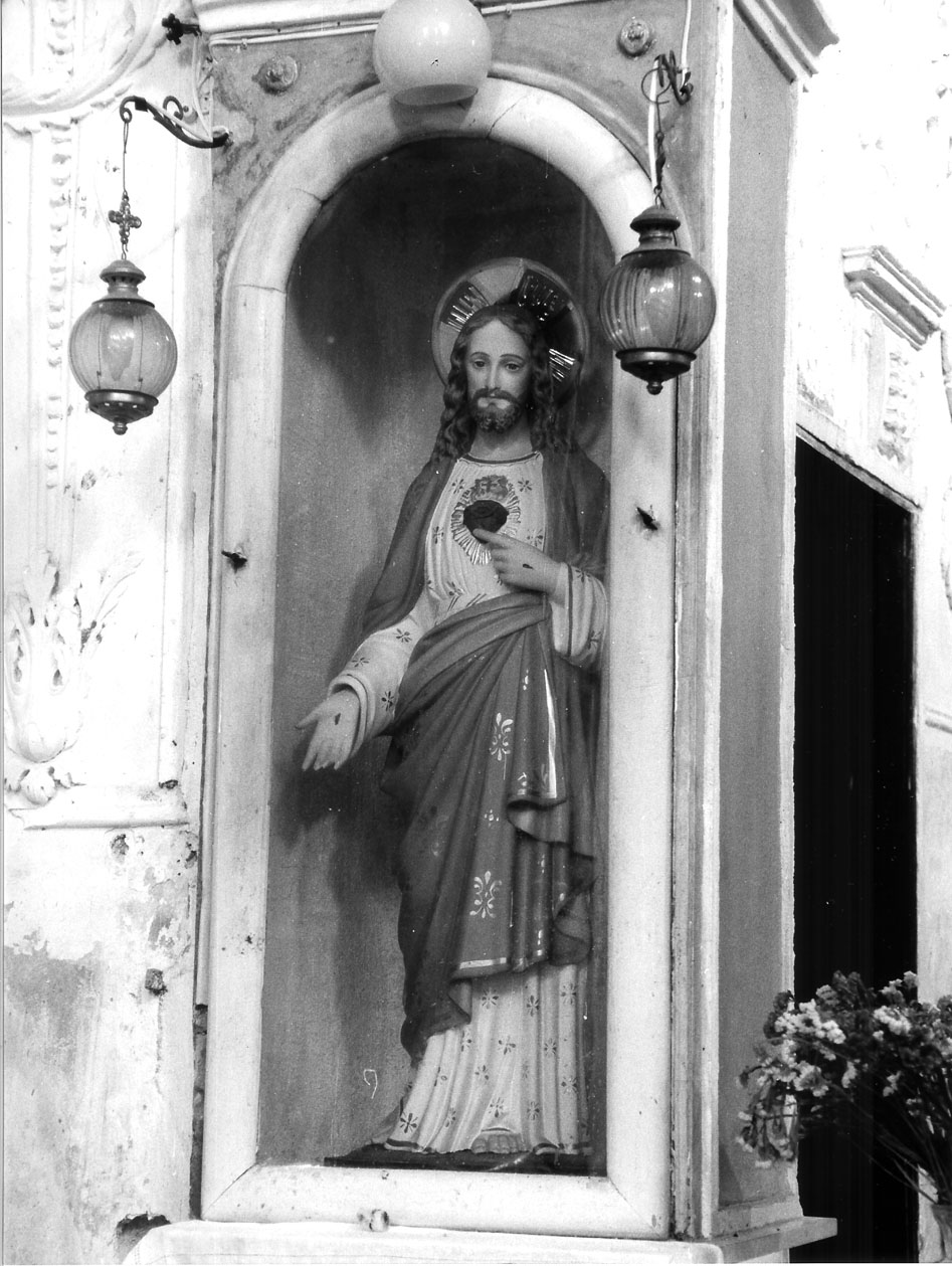 Sacro Cuore di Gesù (statua, opera isolata) - manifattura ligure (fine/inizio secc. XIX/ XX)