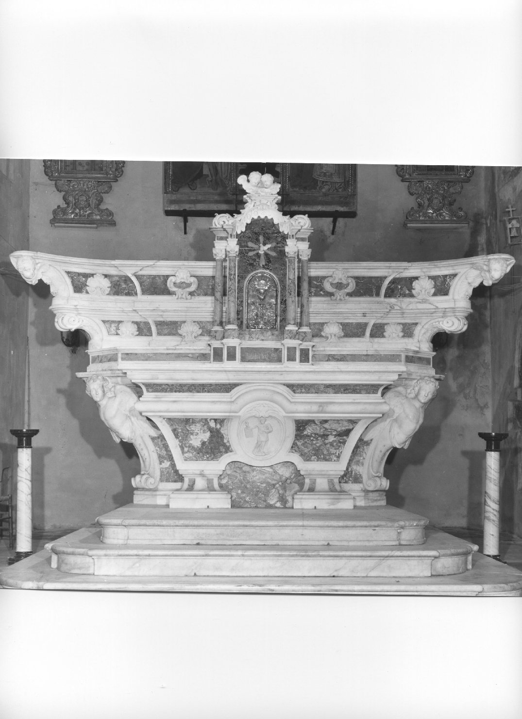 altare maggiore, opera isolata - bottega ligure (sec. XVIII)