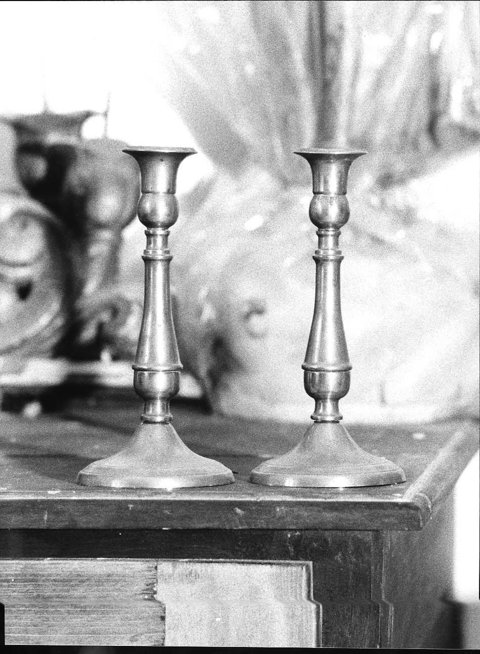 candeliere, coppia - bottega ligure (sec. XX)