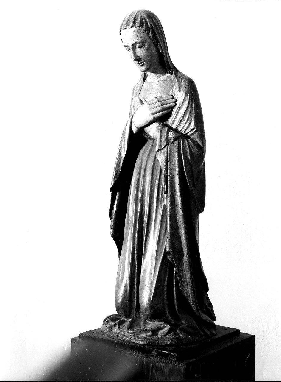 Madonna annunciata (scultura, opera isolata) - bottega italiana (seconda metà sec. XV)