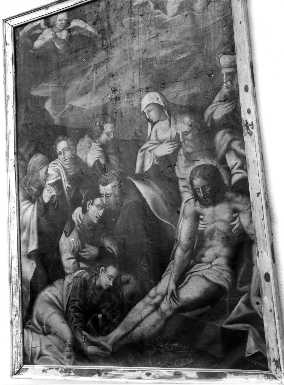 deposizione di Cristo dalla croce (dipinto, opera isolata) - ambito ligure (sec. XVIII)