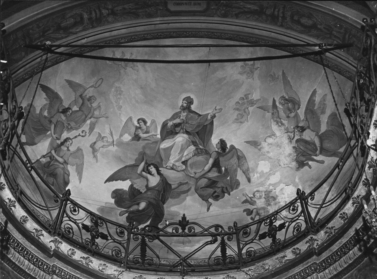 gloria di San Dalmazio (decorazione pittorica, opera isolata) di Buscaglia Domenico, Ivaldi Tommaso (sec. XIX)