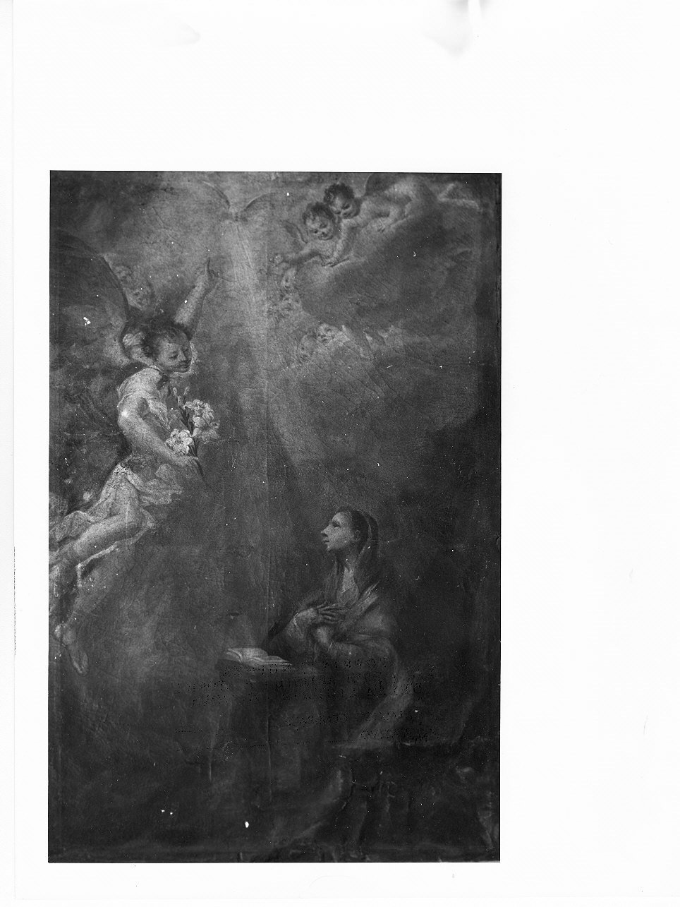 Annunciazione (dipinto, opera isolata) - ambito ligure (seconda metà sec. XIX)