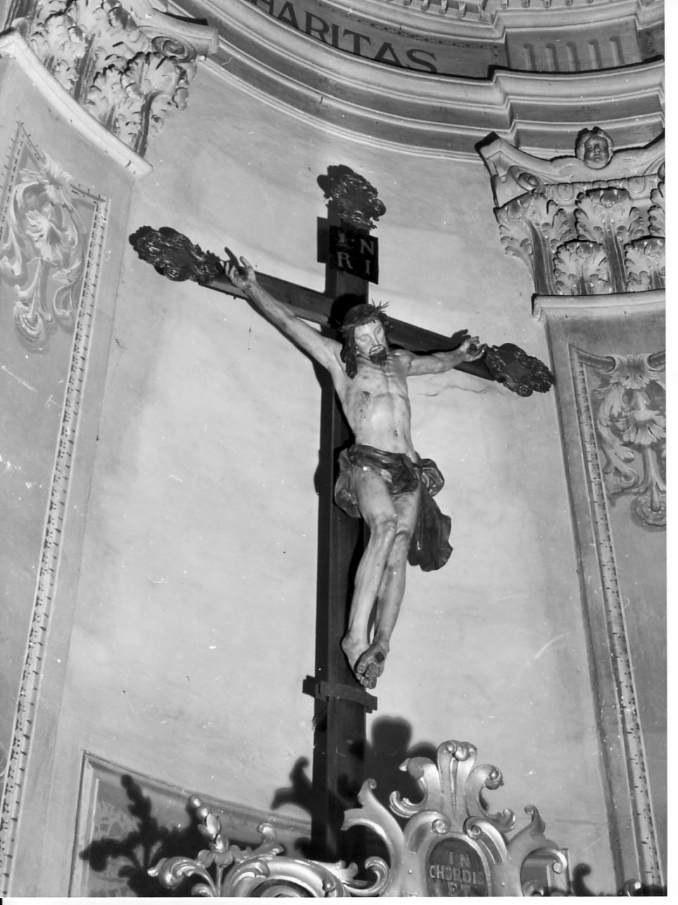 Cristo crocifisso (crocifisso, opera isolata) di Maragliano Anton Maria (secondo quarto sec. XVIII)