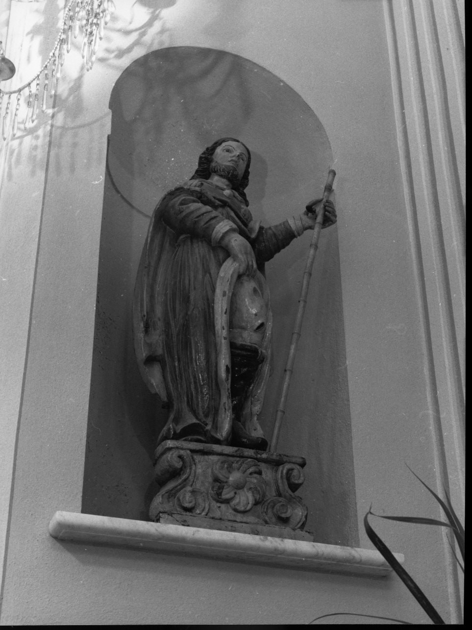 San Rocco (statua, opera isolata) - bottega ligure (secc. XVII/ XVIII)