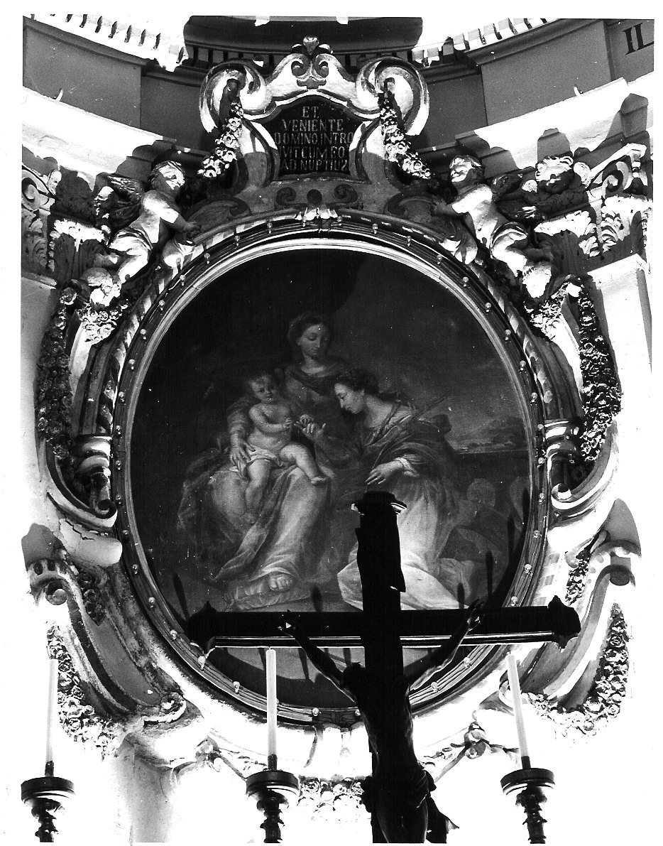 matrimonio mistico di Santa Caterina da Siena (dipinto, elemento d'insieme) - ambito ligure (sec. XVIII)