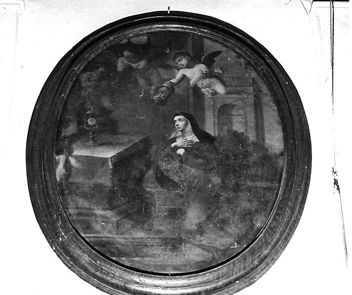 Santa Chiara (dipinto, opera isolata) - ambito ligure (sec. XVIII)