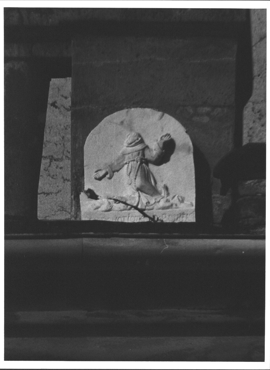San Francesco d'Assisi riceve le stimmate (edicola, opera isolata) - bottega tosco-ligure (sec. XVIII)