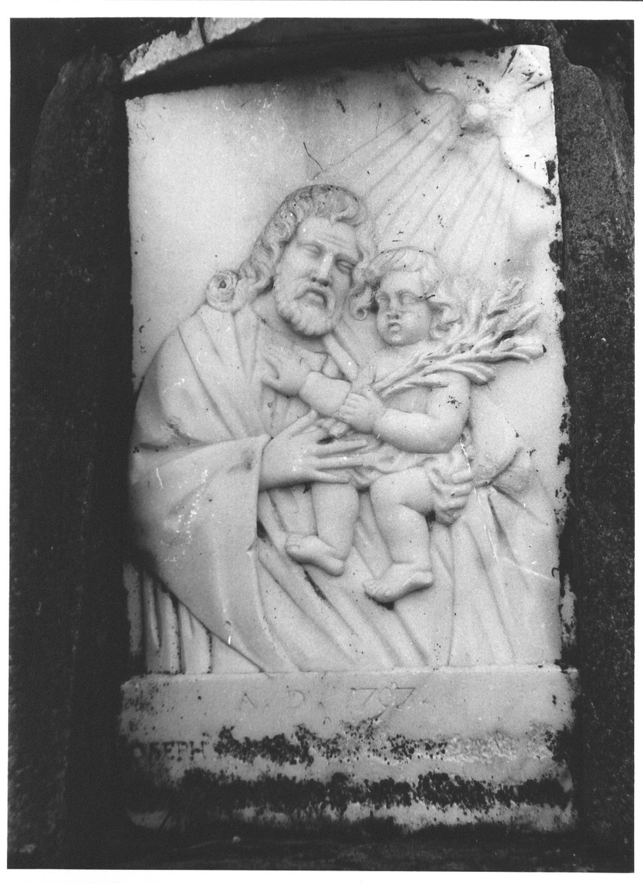 San Giuseppe e Gesù Bambino (edicola, opera isolata) - bottega tosco-ligure (sec. XVIII)