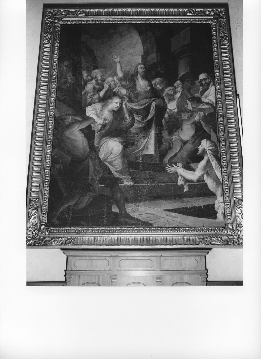 resurrezione di Lazzaro (dipinto, opera isolata) di Baratta Carlo Alberto (attribuito) (secc. XVIII/ XIX)