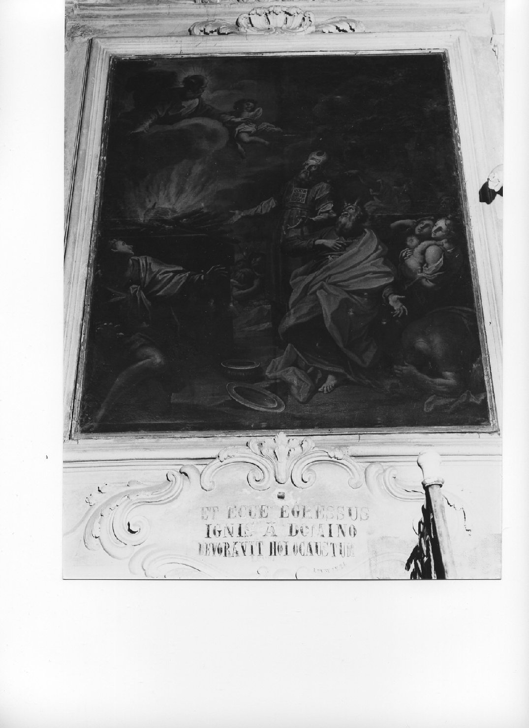 Mosè e Aronne offrono sacrifici a Dio (dipinto, opera isolata) di Carrega Maurizio (attribuito), Carrega Francesco (attribuito) (seconda metà sec. XVIII)