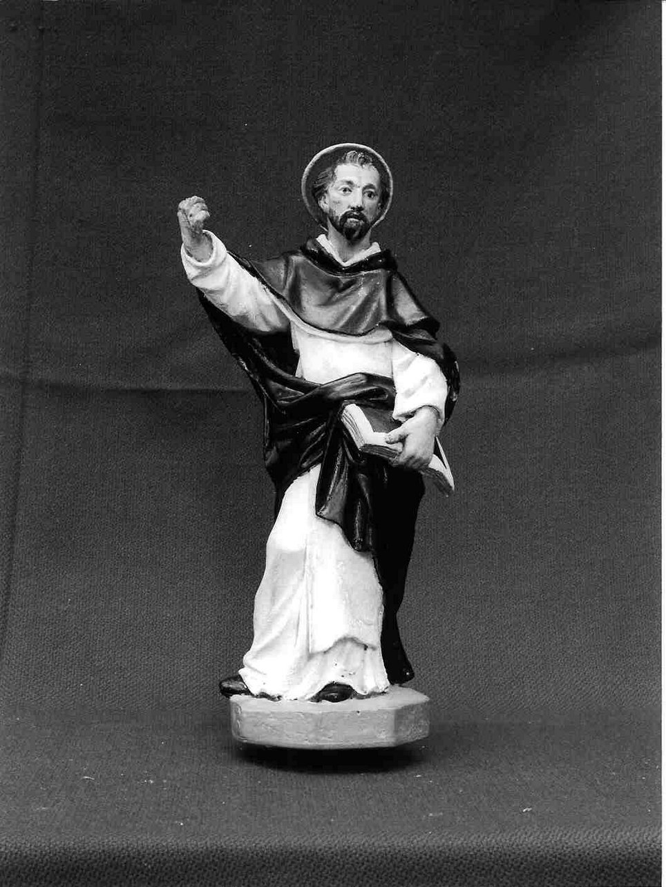 San Domenico (statuetta, pendant) - bottega ligure (secc. XVIII/ XIX)