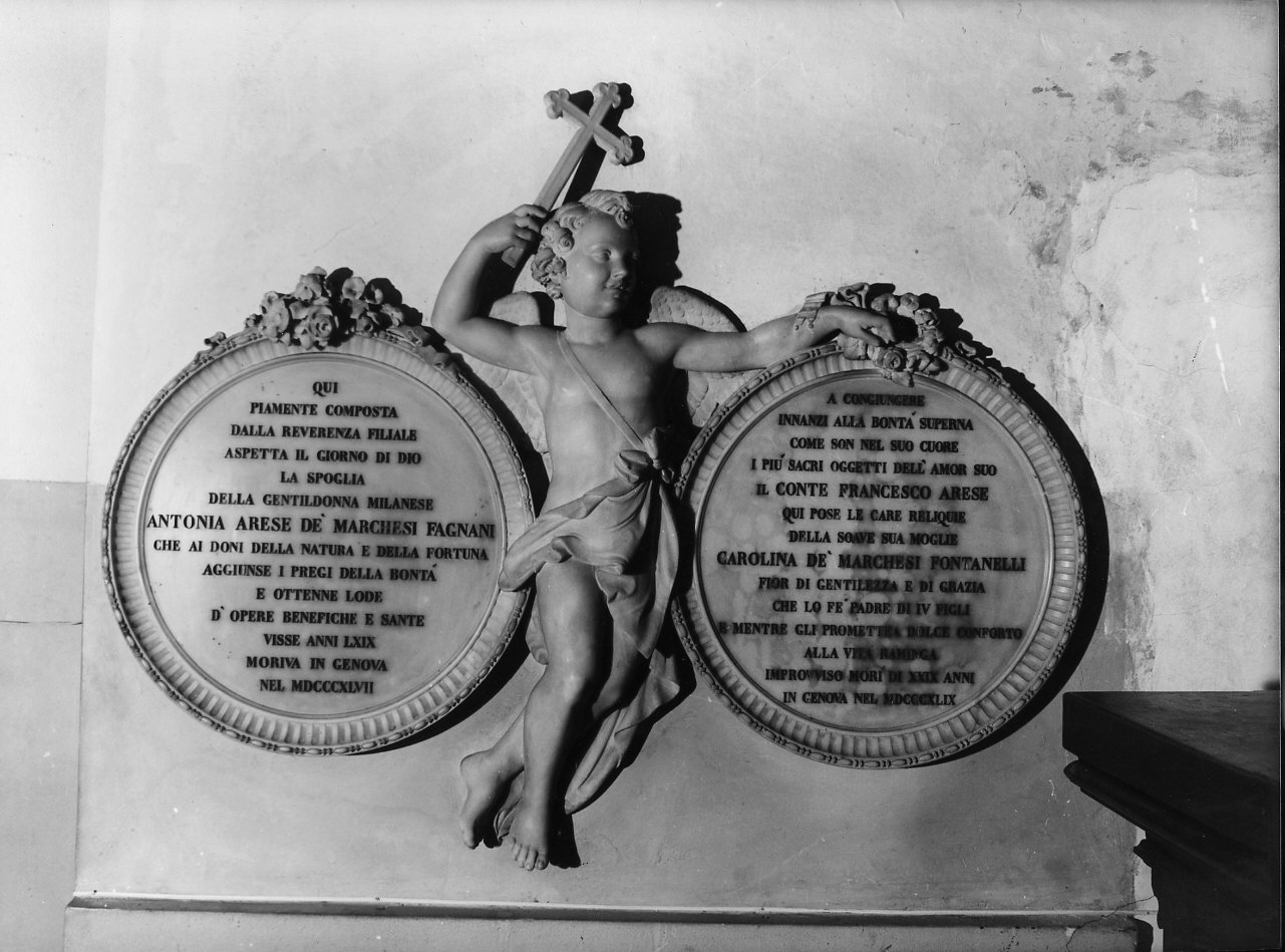 monumento funebre, opera isolata - bottega italiana (sec. XIX, sec. XIX)