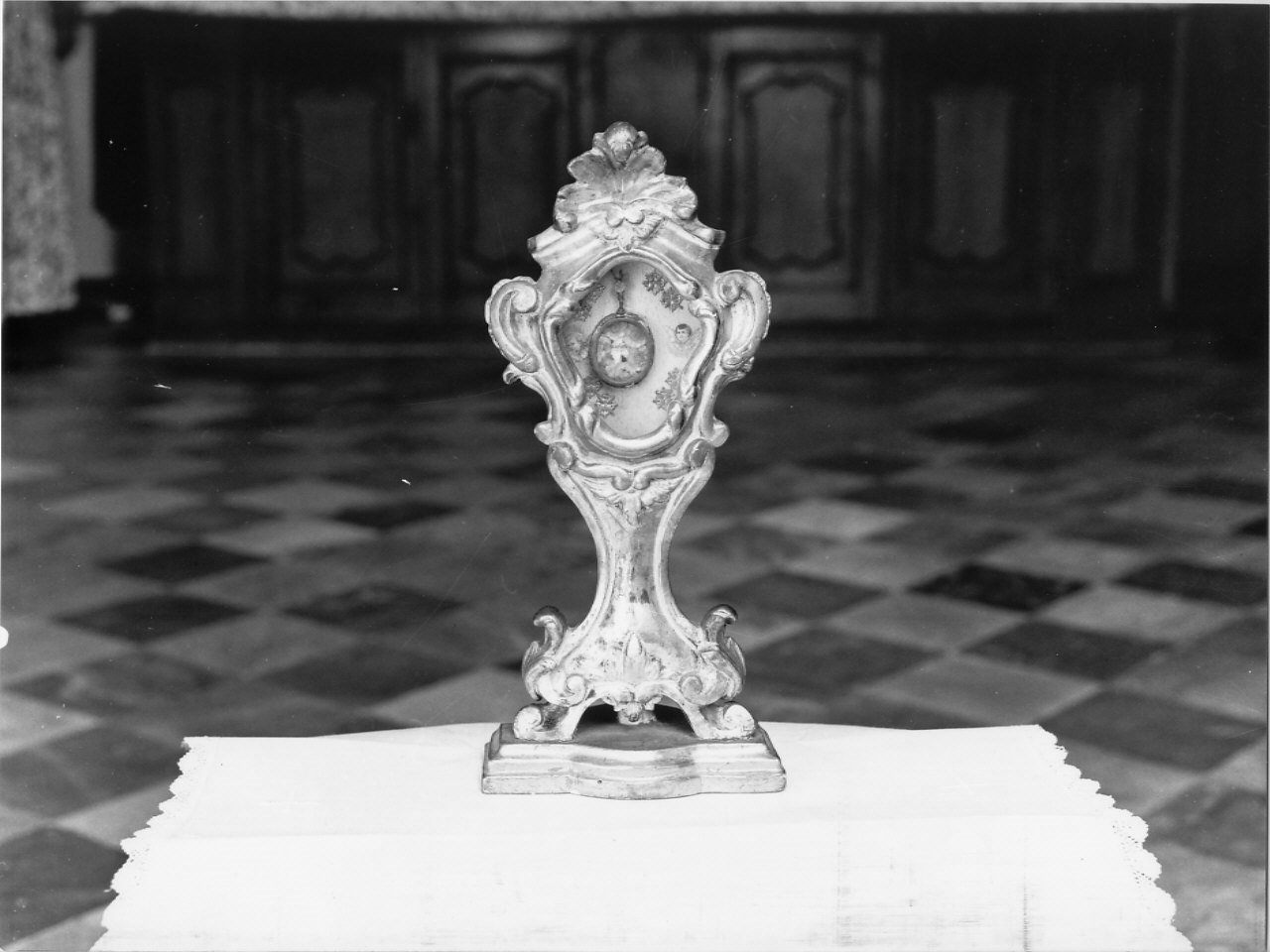 reliquiario - a ostensorio, opera isolata - bottega ligure (sec. XVIII)