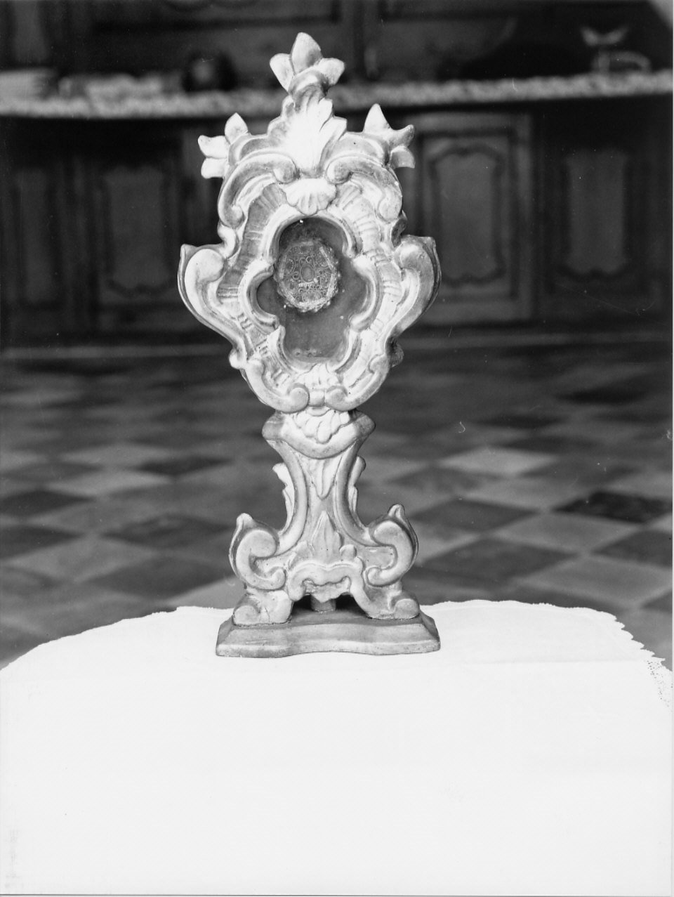 reliquiario - a ostensorio, opera isolata - bottega ligure (sec. XIX)